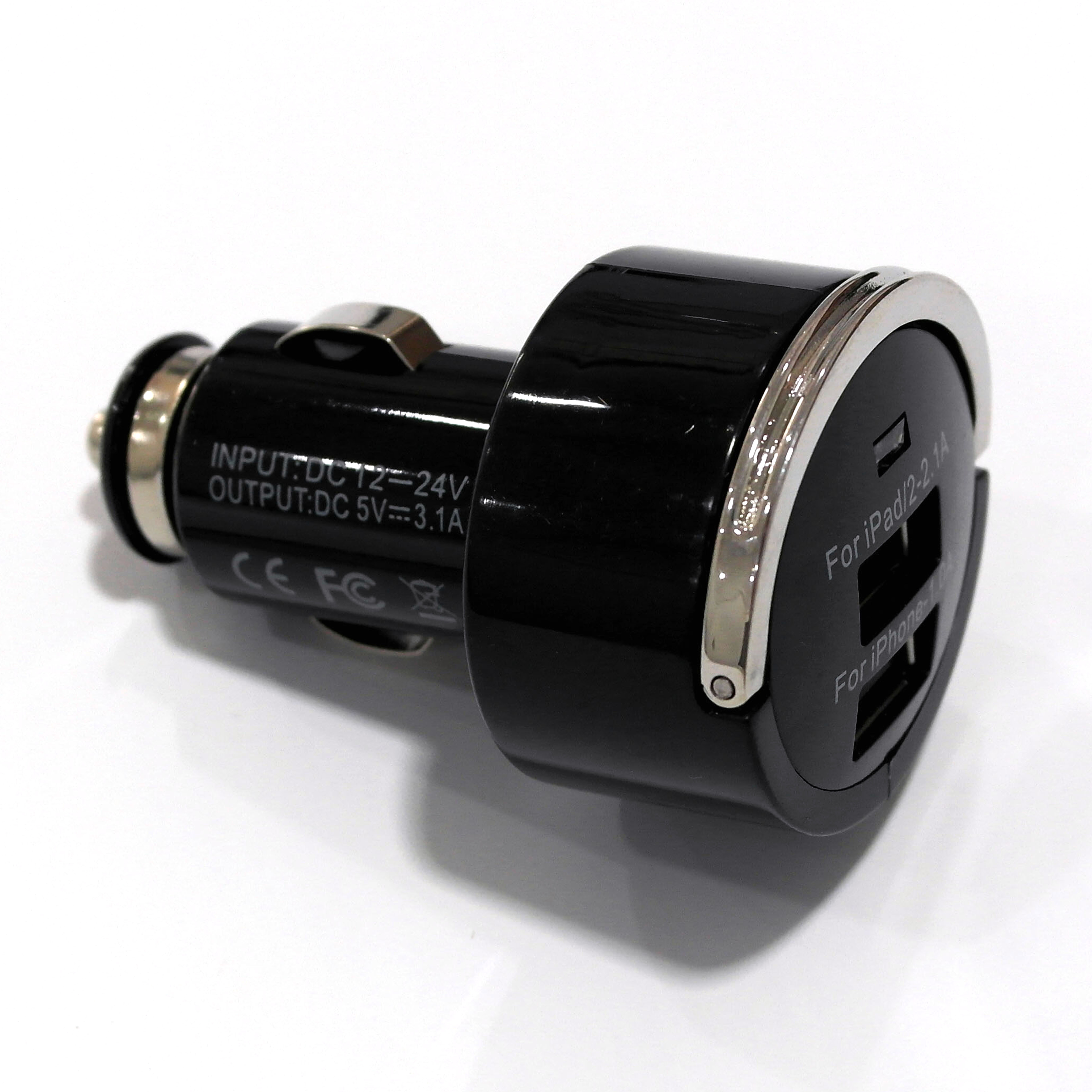 KRE-0503100C,5V 3.1A Dual USB Charger, Dual USB In-car charger