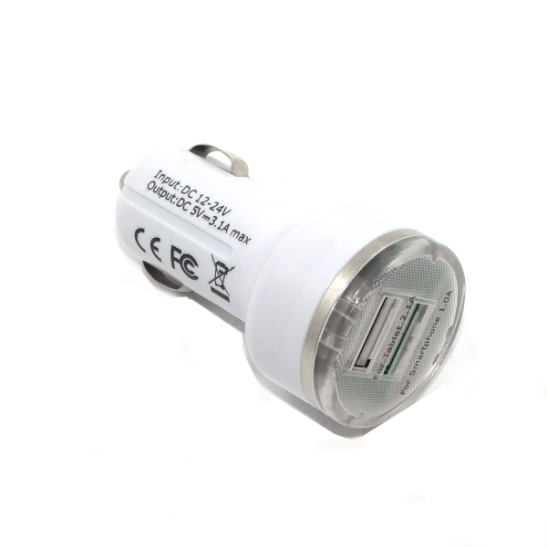 KRE-0503100C,5V 3.1A dual USB Car Charger, Iphone5c car charger
