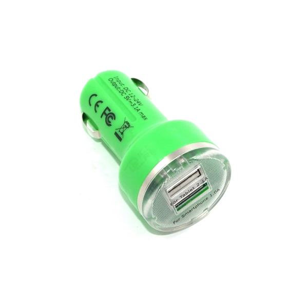 Iphone5c car charger, 5V dual USB in-car charger