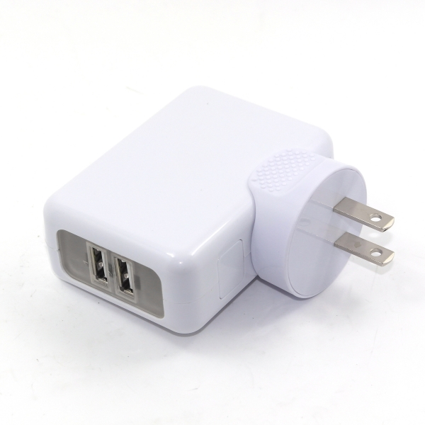 KRE-0503103,5V 3.1A 15.5W UL dual USB travel charger