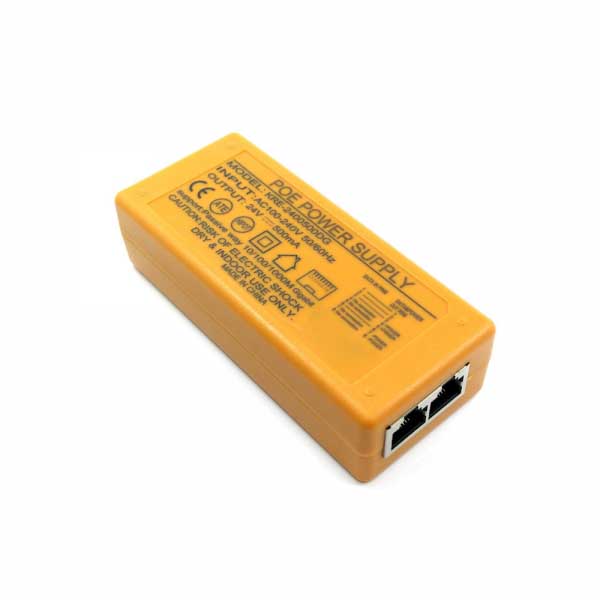 KRE-2400500DG,POE injector 24V 0.5A 12W CE FCC ROHS 1000M Gigabit 