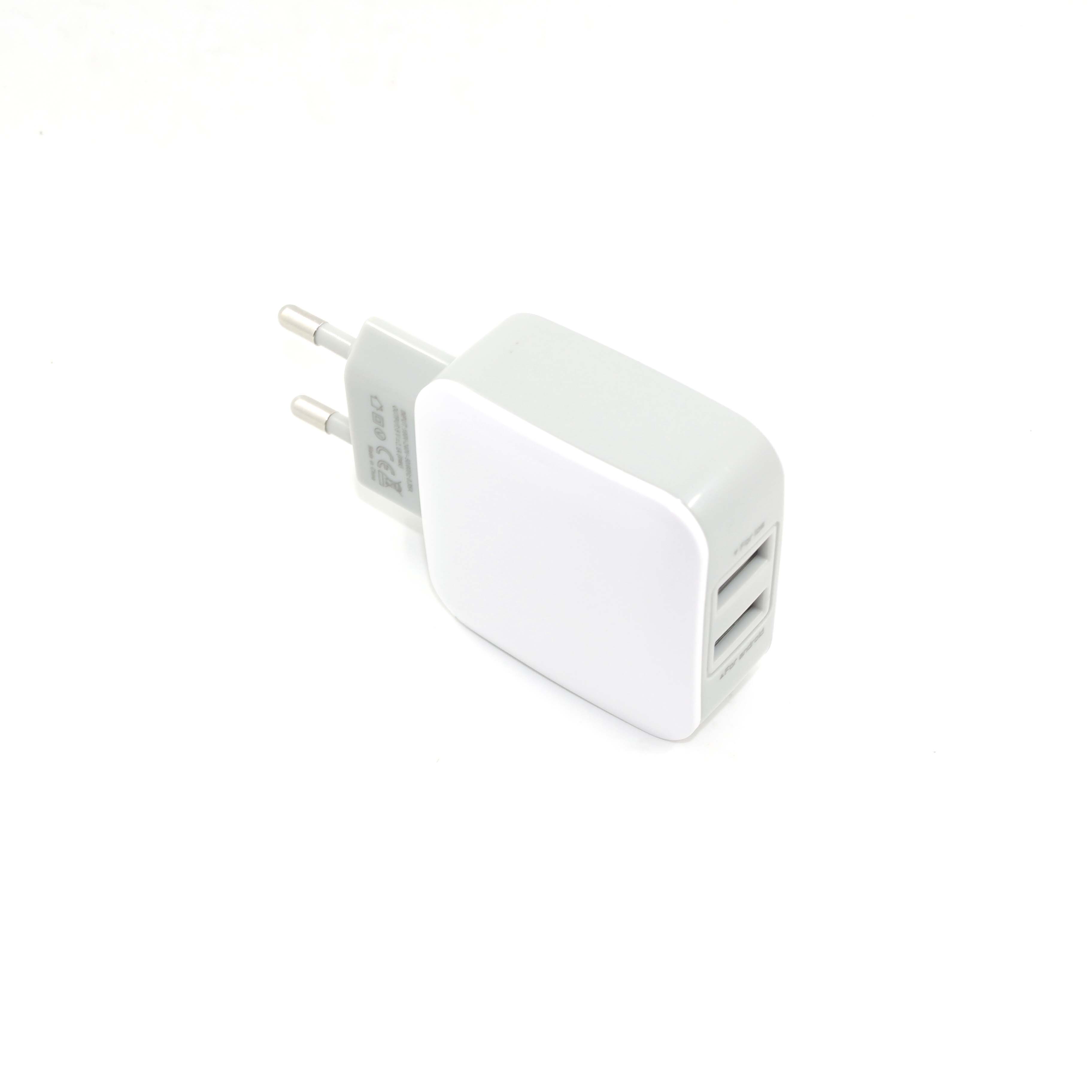 KRE-0502100,5V 2.1A 10.5W EU 2USB port charger